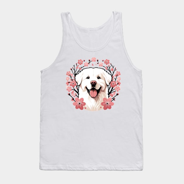 Bolognese Relishes Spring's Cherry Blossoms Splendor Tank Top by ArtRUs